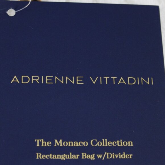 Adrienne Vittadini Monaco Collection Rectangular Cosmetic Bag with Divider - Picture 10 of 11